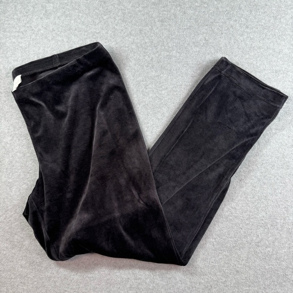 J. Jill Pants - J. Jill Pure Jill Black Velour Pima Cotton Modal‎ Pull On Lounge Pants Sz Large